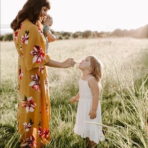 Beautiful floral wrap dress